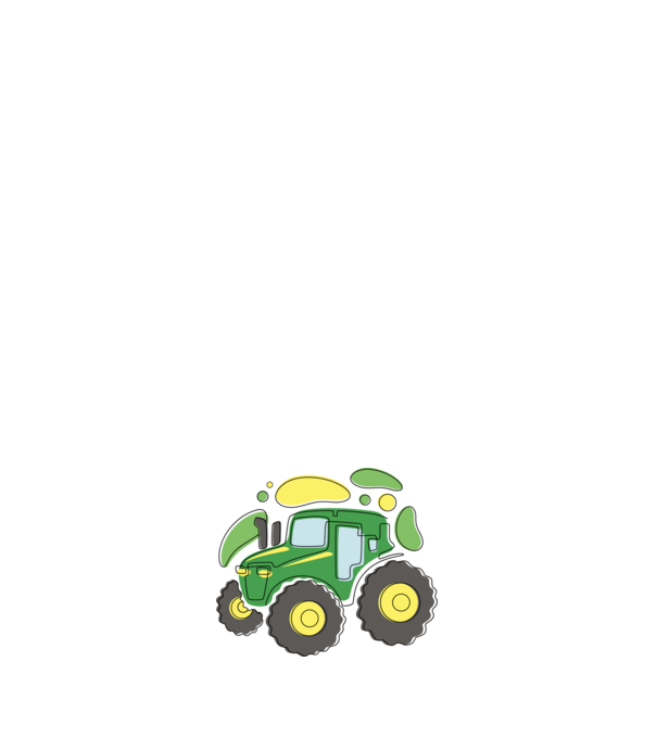 Traktor minta fehér pólón