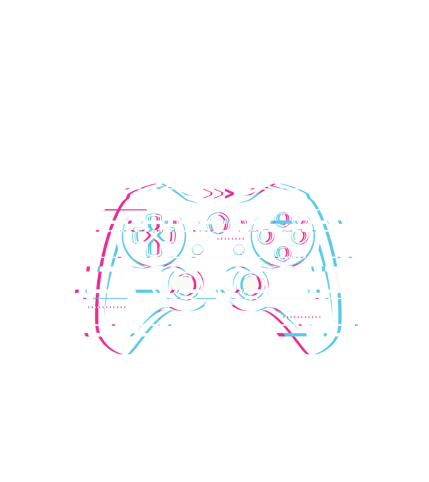 Glitched kontroller minta fekete pólón