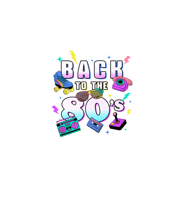 Back to the 80's minta sötétkék pólón