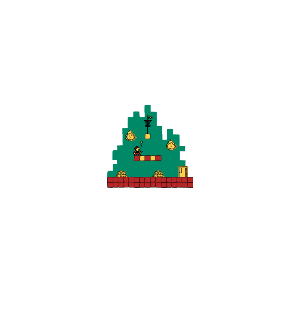Super Mario minta fehér/piros pólón