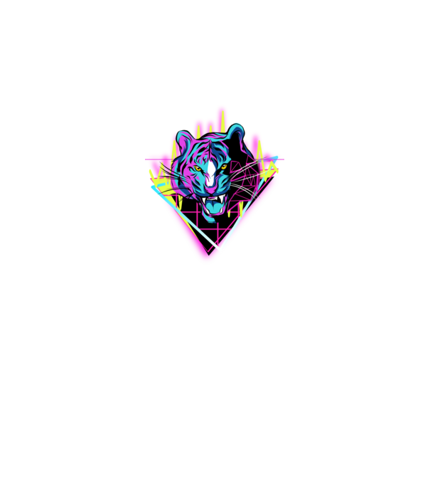 Neon Tigris minta fekete pólón