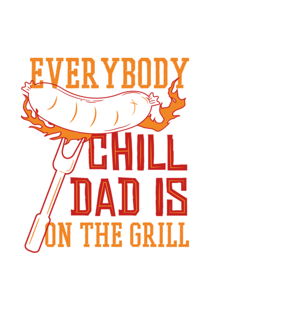 Apa grillezik minta fekete pólón