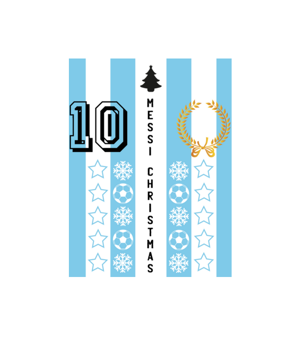 Argentin mez minta fehér pólón