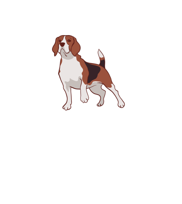 Beagle minta zöld pólón