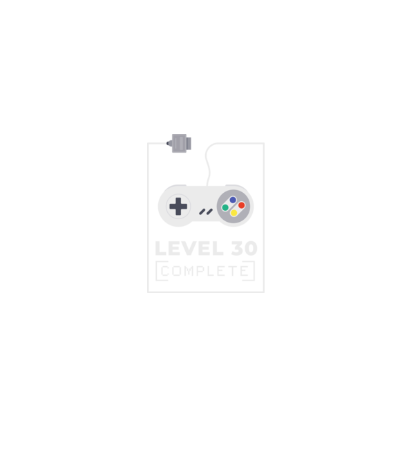 Level 30 minta fekete pólón
