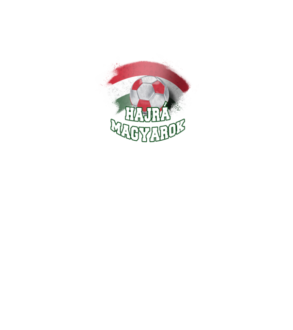Hajrá magyarok minta fekete pólón