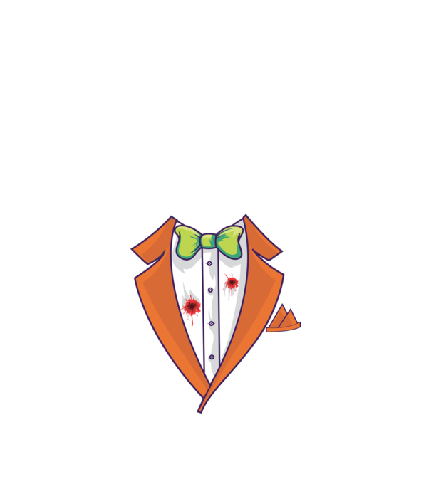 Joker öltöny minta sötétkék pólón