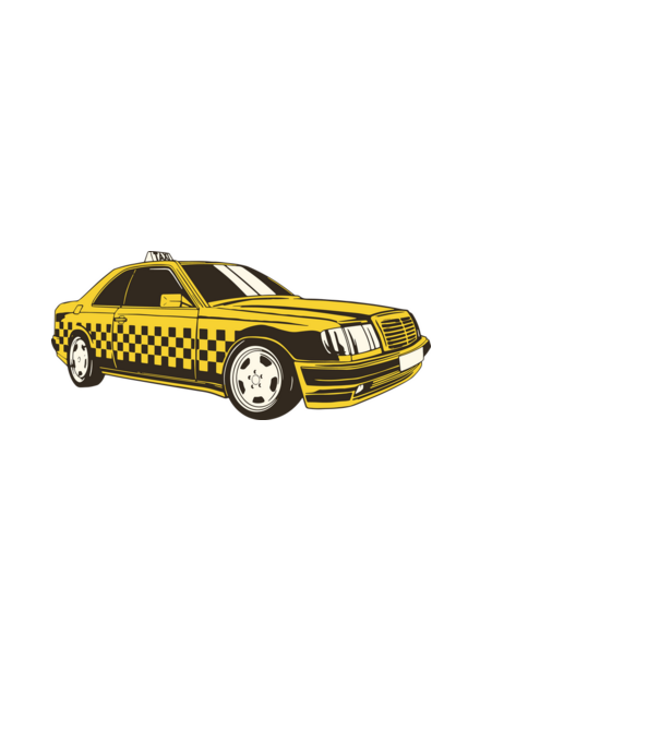 Taxi minta világoskék pólón