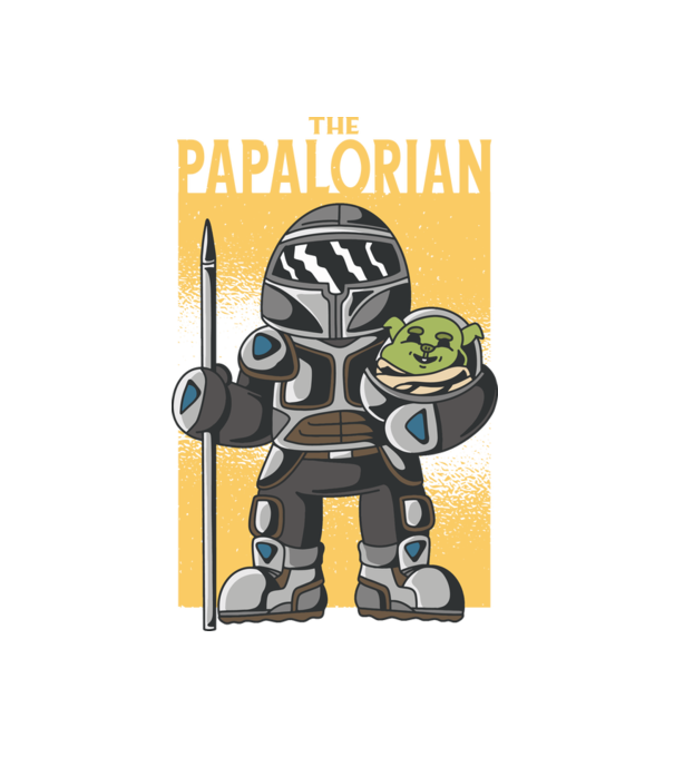 The Papalorian minta fehér pólón