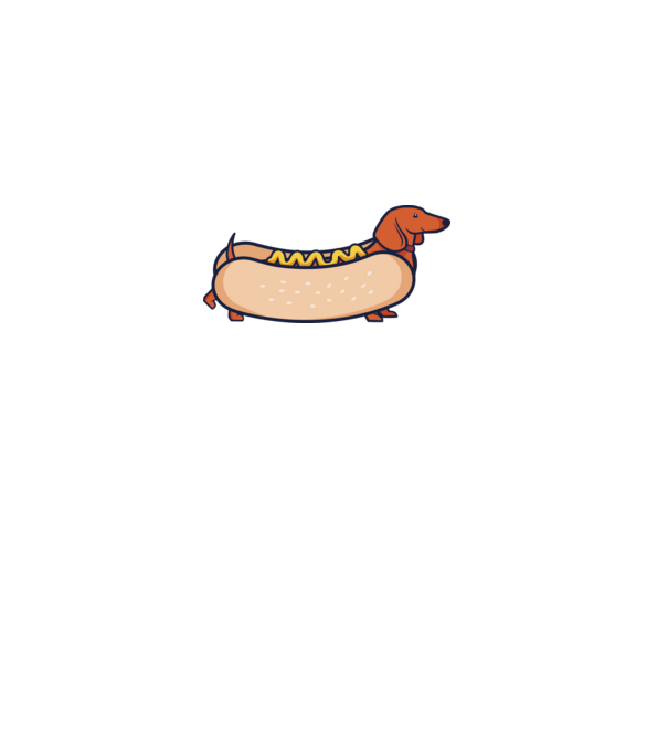 Hot dog kutya minta zöld pólón