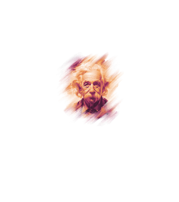 Albert Einstein minta fekete pólón