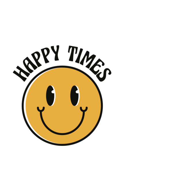 Smiley minta fehér pólón