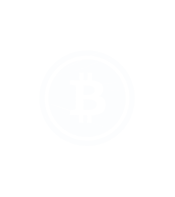 Bitcoin minta fehér pólón