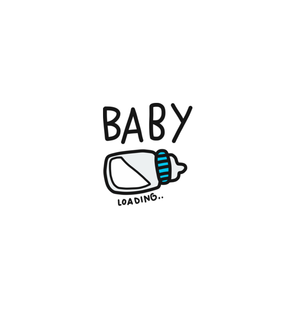 Baby loading minta fehér/piros pólón