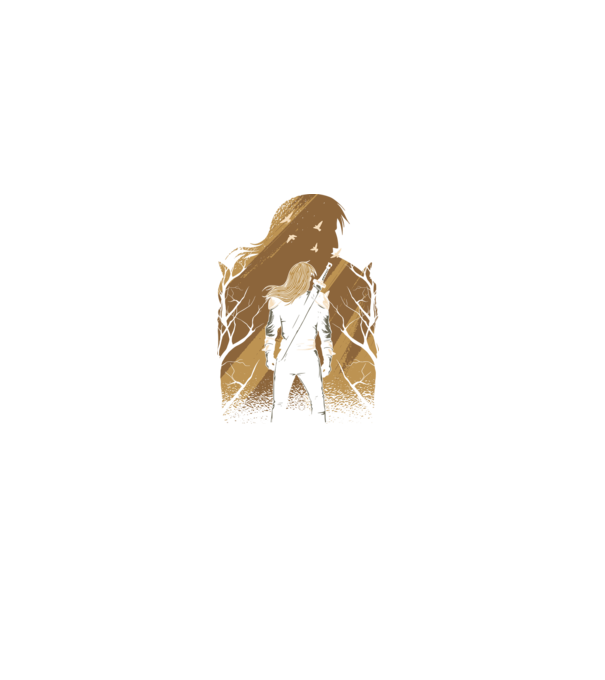 Vaják - The witcher minta fekete pólón