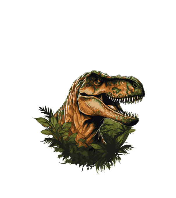 T-rex minta fehér pólón