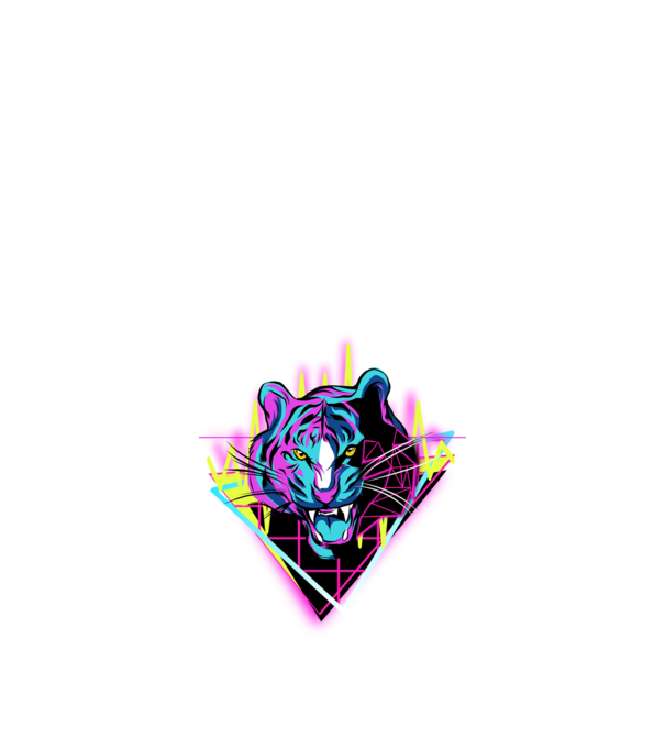 Neon Tigris minta fekete pólón