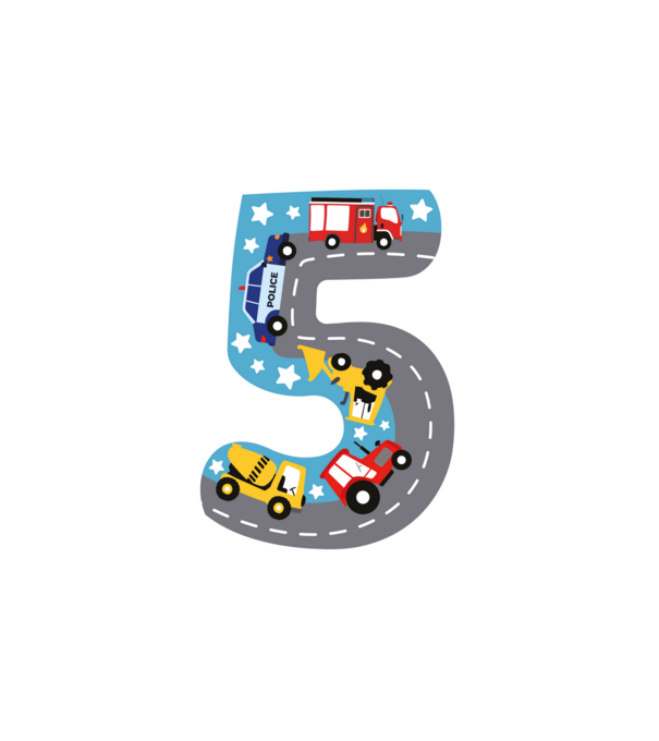 5 éves minta fehér pólón