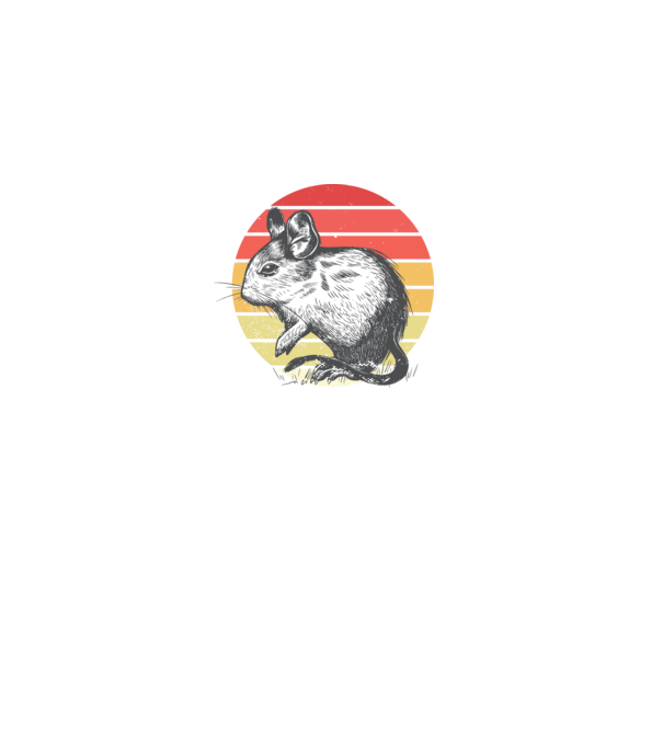 Degu minta fekete pólón