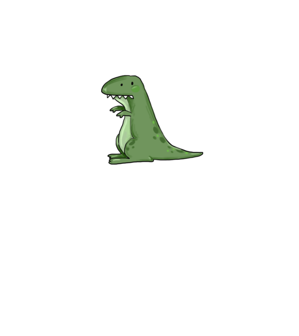 T-rex minta neonsárga pólón