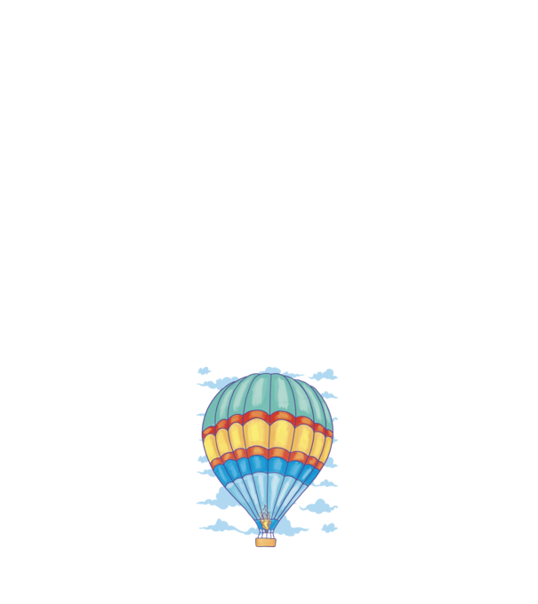 Hőlégballon minta világos rózsaszín pólón