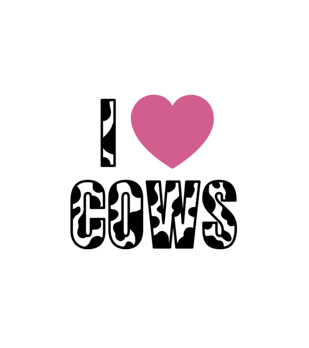 I love cows minta fehér pólón