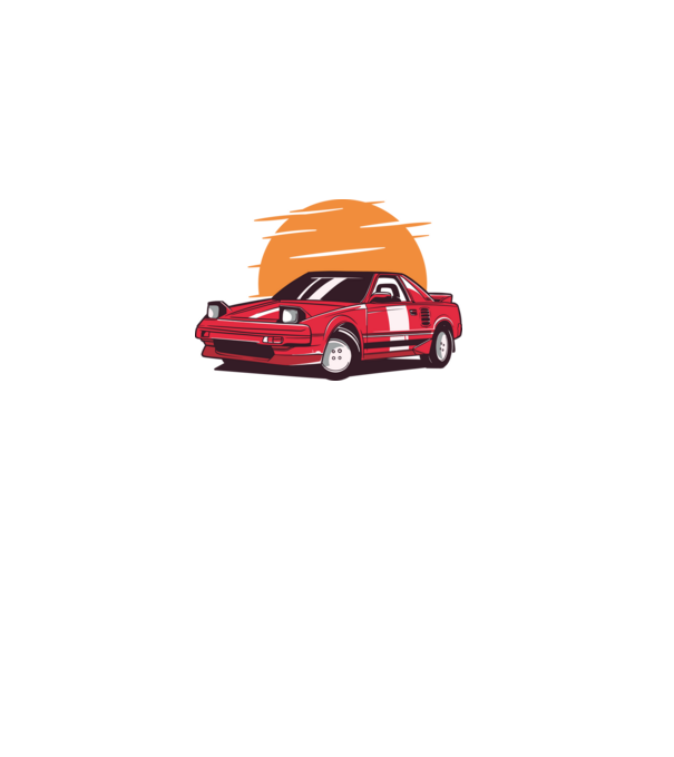 Toyota MR 2 minta fehér pólón