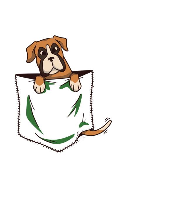 Boxer kutya minta fehér pólón