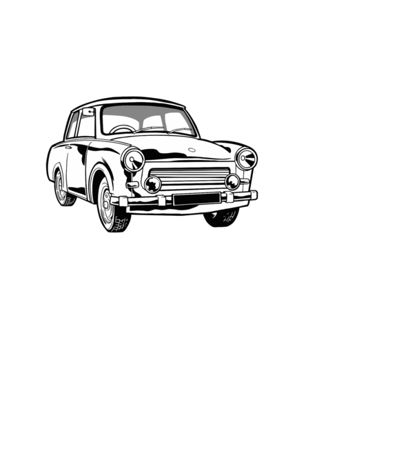 Trabant minta világoskék pólón