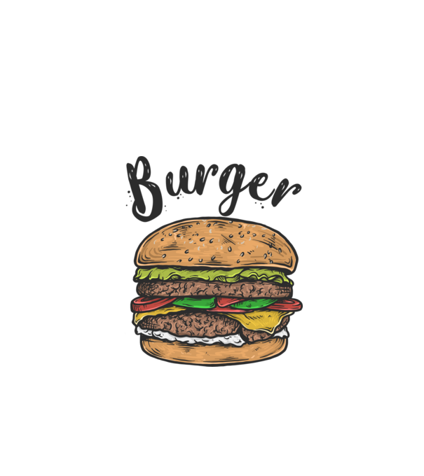 Hamburger minta fehér pólón
