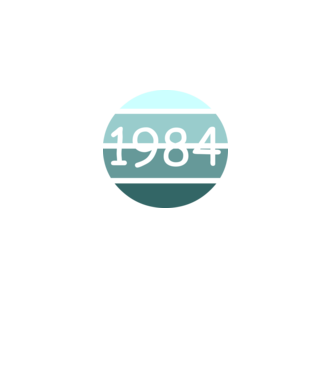 1984 minta fekete pólón
