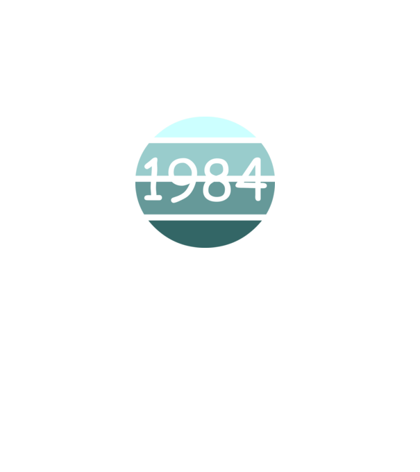 1984 minta szürke pólón