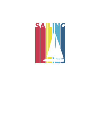Sailing minta fehér pólón