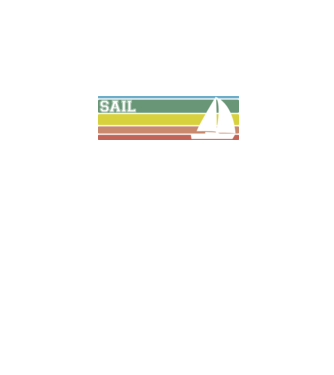 Sailing minta fehér pólón