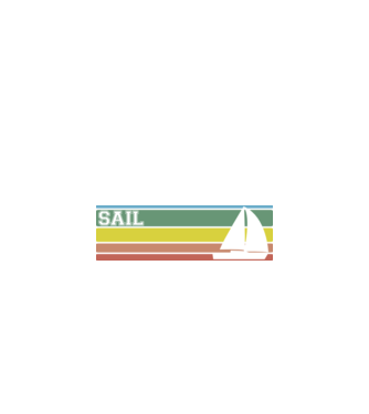 Sailing minta fehér pólón