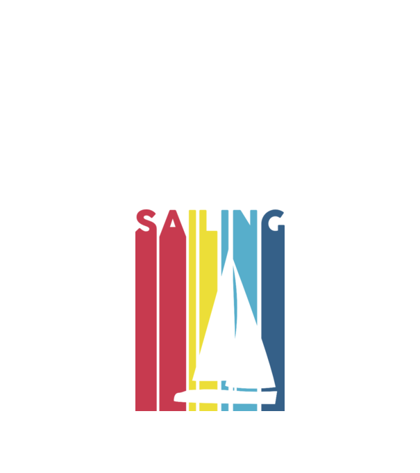 Sailing minta fehér pólón