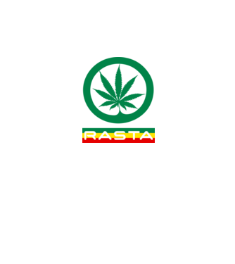RASTA minta fekete pólón