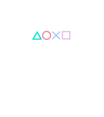 Playstation Symbols v2 C minta fekete pólón