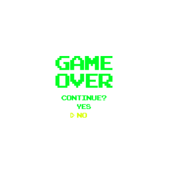 Game Over - N minta türkiz pólón