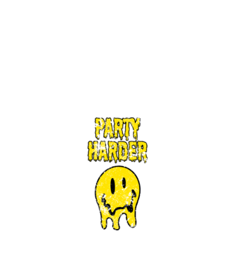 Party Harder v2 minta sötétkék pólón