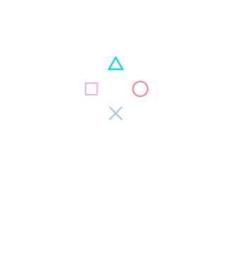 Playstation Symbols V3 minta fekete pólón