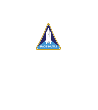 NASA - Space Shuttle Patch minta fekete pólón
