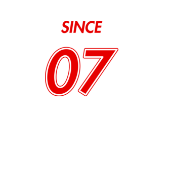 Since 07 minta fehér pólón