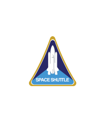 NASA - Space Shuttle Patch minta fekete pólón