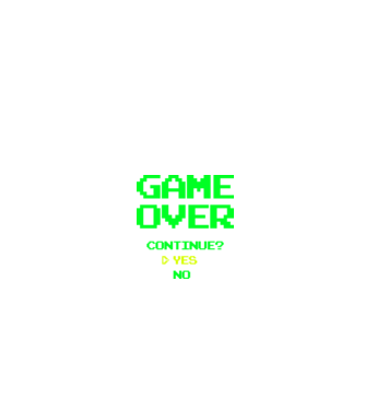 Game Over - Y minta fekete pólón