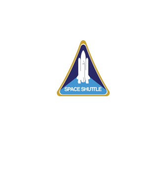NASA - Space Shuttle Patch minta fekete pólón