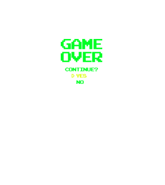 Game Over - Y minta fekete pólón