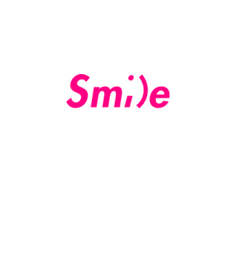Smile minta fehér pólón