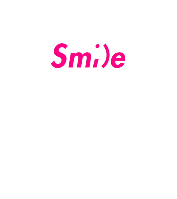 Smile minta fehér pólón