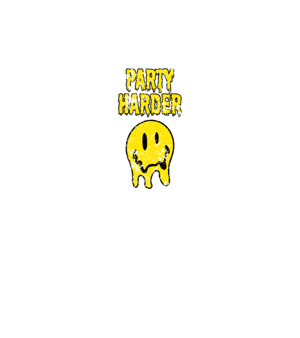 Party Harder v2 minta sötétkék pólón